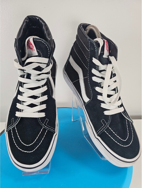 Vans Other - Vans Sk8-Hi Black and White Suede High-Top Sneakers